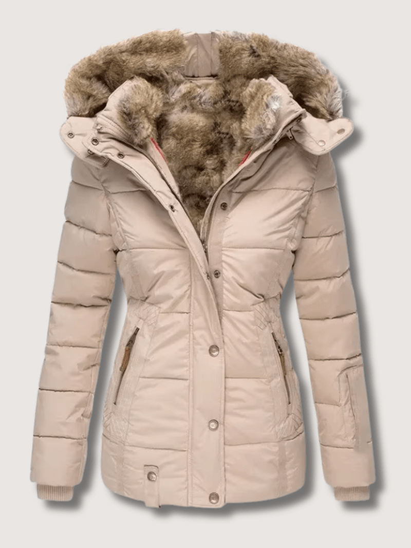 Fitted Waist Warm Winter Coat