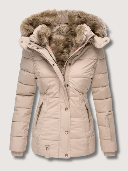 Fitted Waist Warm Winter Coat