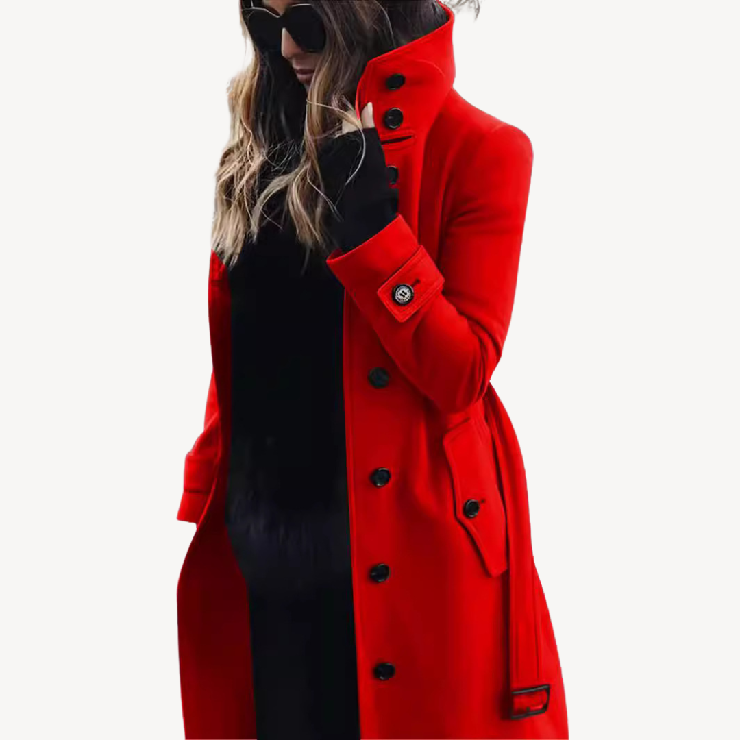Ladies Tailored Warm Winter Coat - OutfitLondon