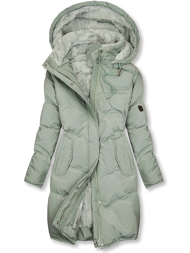 Warm Women's Down Filled Winter Jacket - OutfitLondon