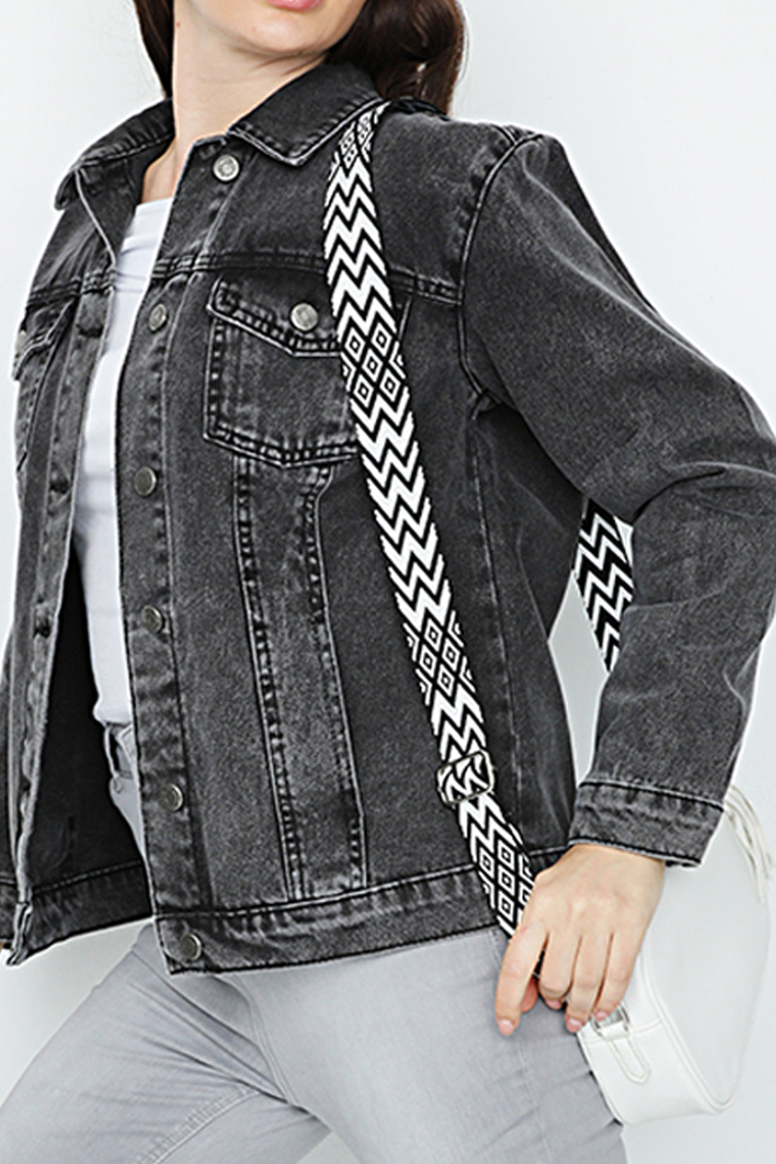 Relaxed Fit Womens Blue Jeans Jacket