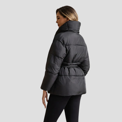 Warm Black Puffer Women's Coat