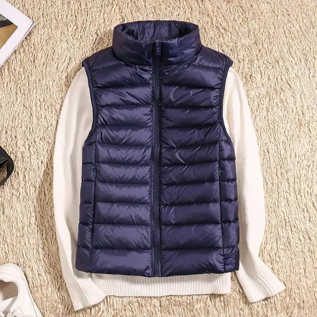 Lightweight Women's Down Puffer Vest