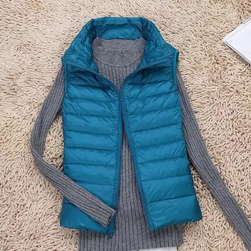 Lightweight Women's Down Puffer Vest