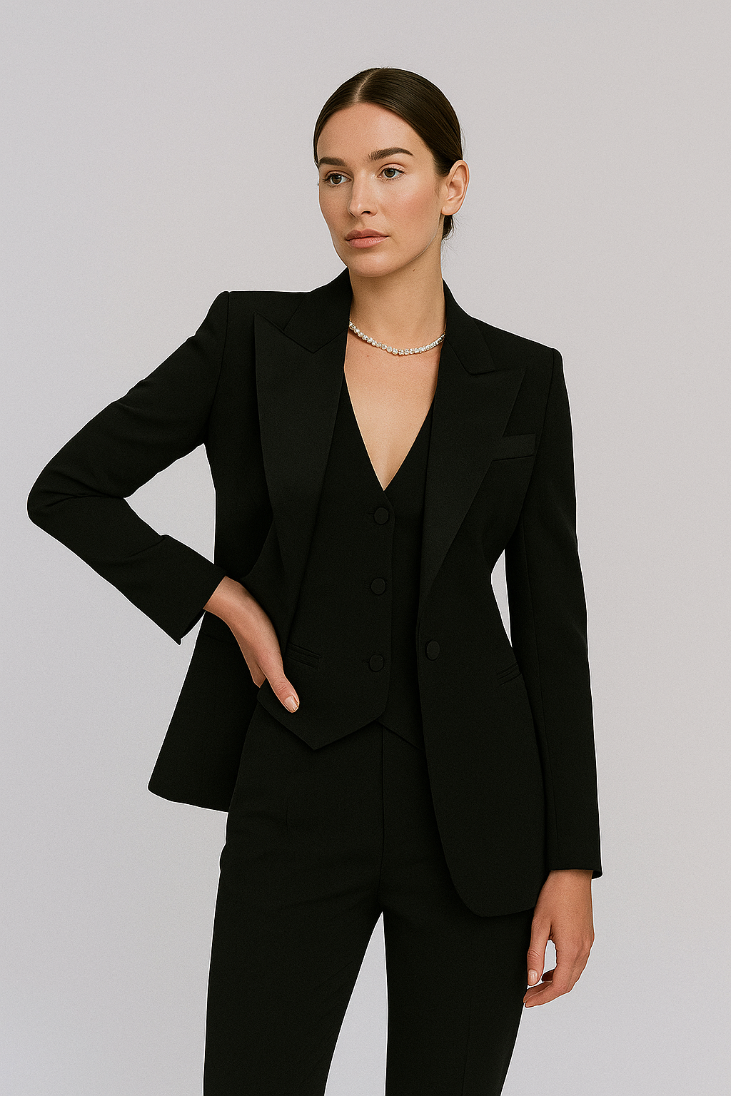 Classic 3-Piece Pantsuit Set for Women