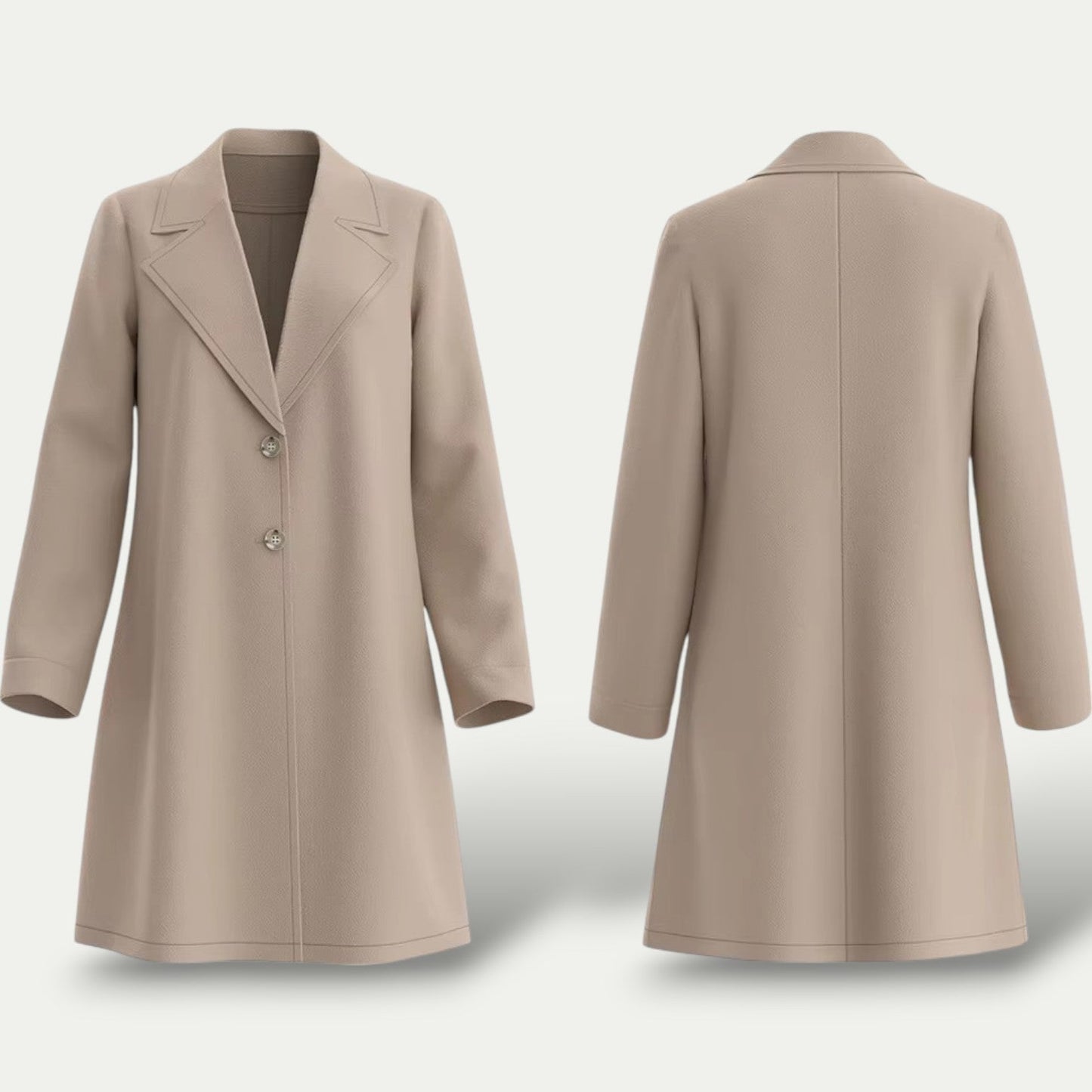 Classic Tan Wool Long Coat