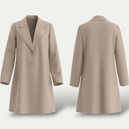 Classic Tan Wool Long Coat