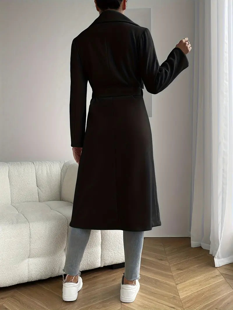 Classic Double Breasted Winter Coat for Women