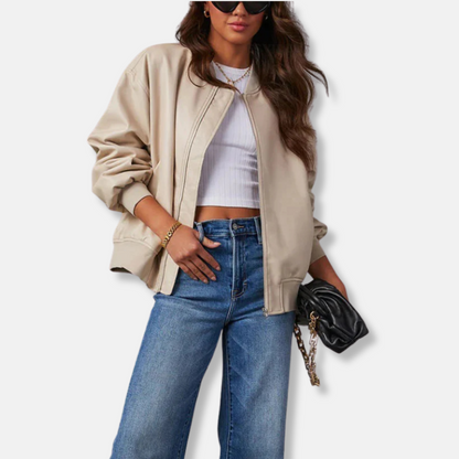 Ladies Casual Zip Up Jacket - OutfitLondon