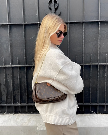 Ladies Cozy Oversized Bomber Jacket