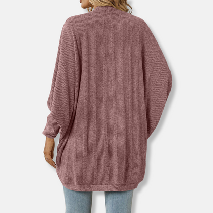 Cozy Open Front Knit Cardigan for Women