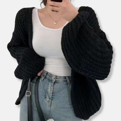 Cozy Oversized Women's Knit Cardigan Sweater