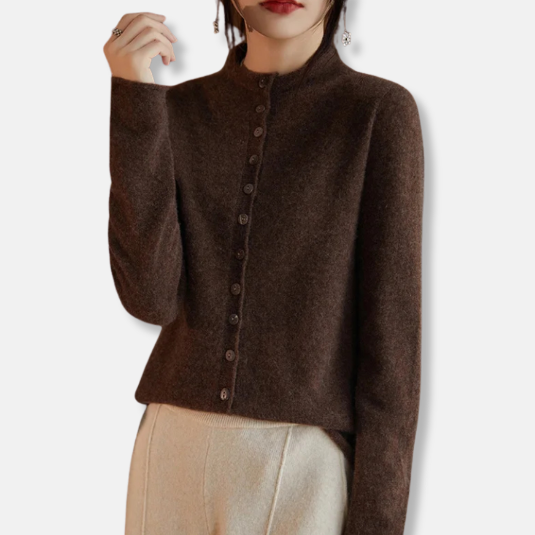 Comfortable Women's Wool Cardigan Sweater