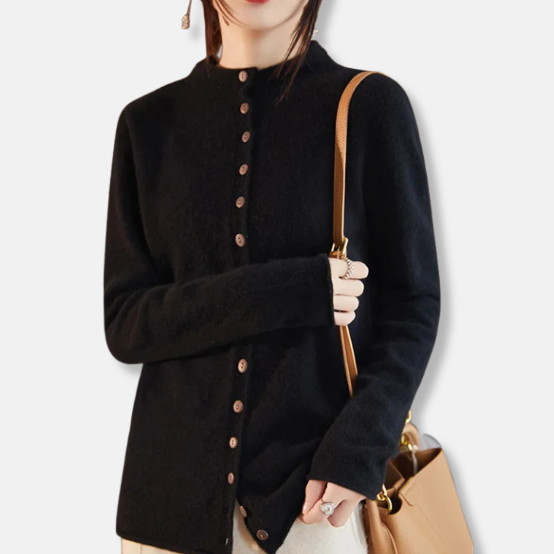 Comfortable Women's Wool Cardigan Sweater
