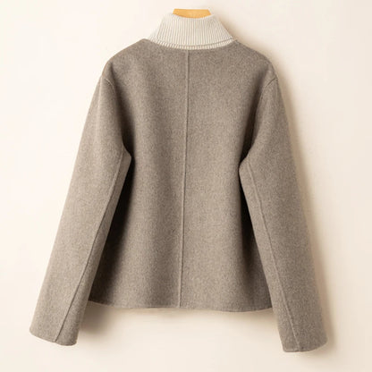 Casual Wool Blend Short Jacket