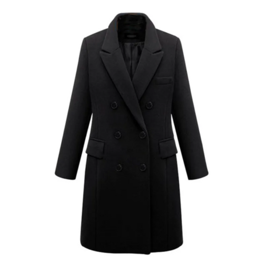 Classic Fit Women's Long Tailored Coat - OutfitLondon