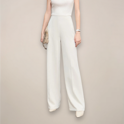 Classic High Waisted Loose Fit Trousers