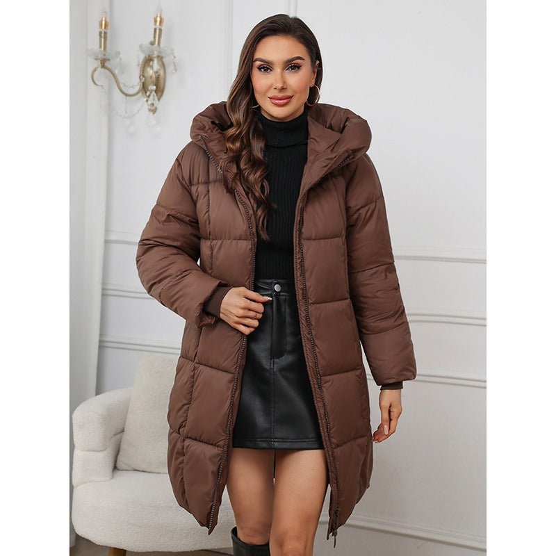 Warm Women's Quilted Parka Coat