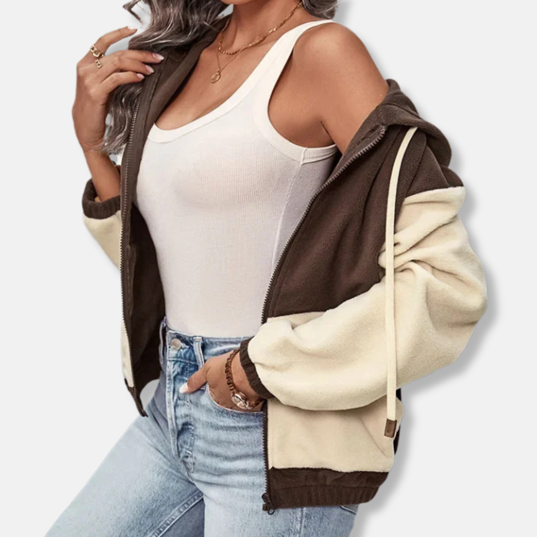 Soft Fleece Women's Zip Up Hoodie Jacket