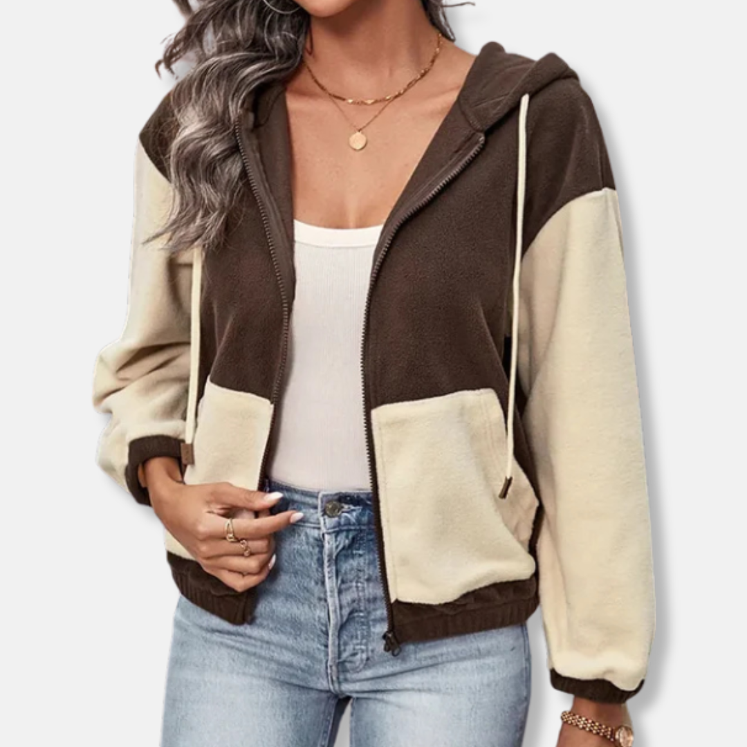 Soft Fleece Women's Zip Up Hoodie Jacket - OutfitLondon