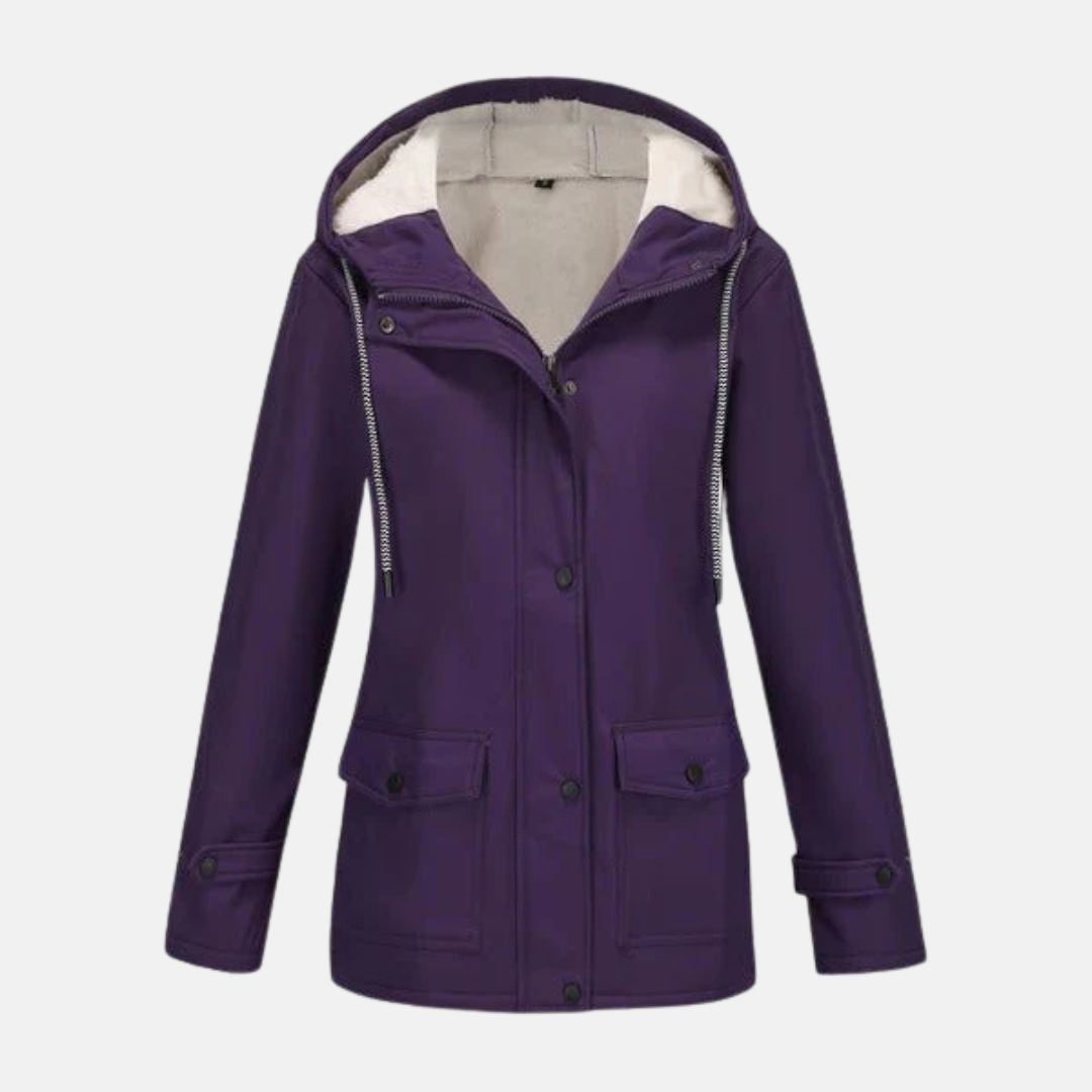 Soft Fleece Hooded Water Resistant Jacket