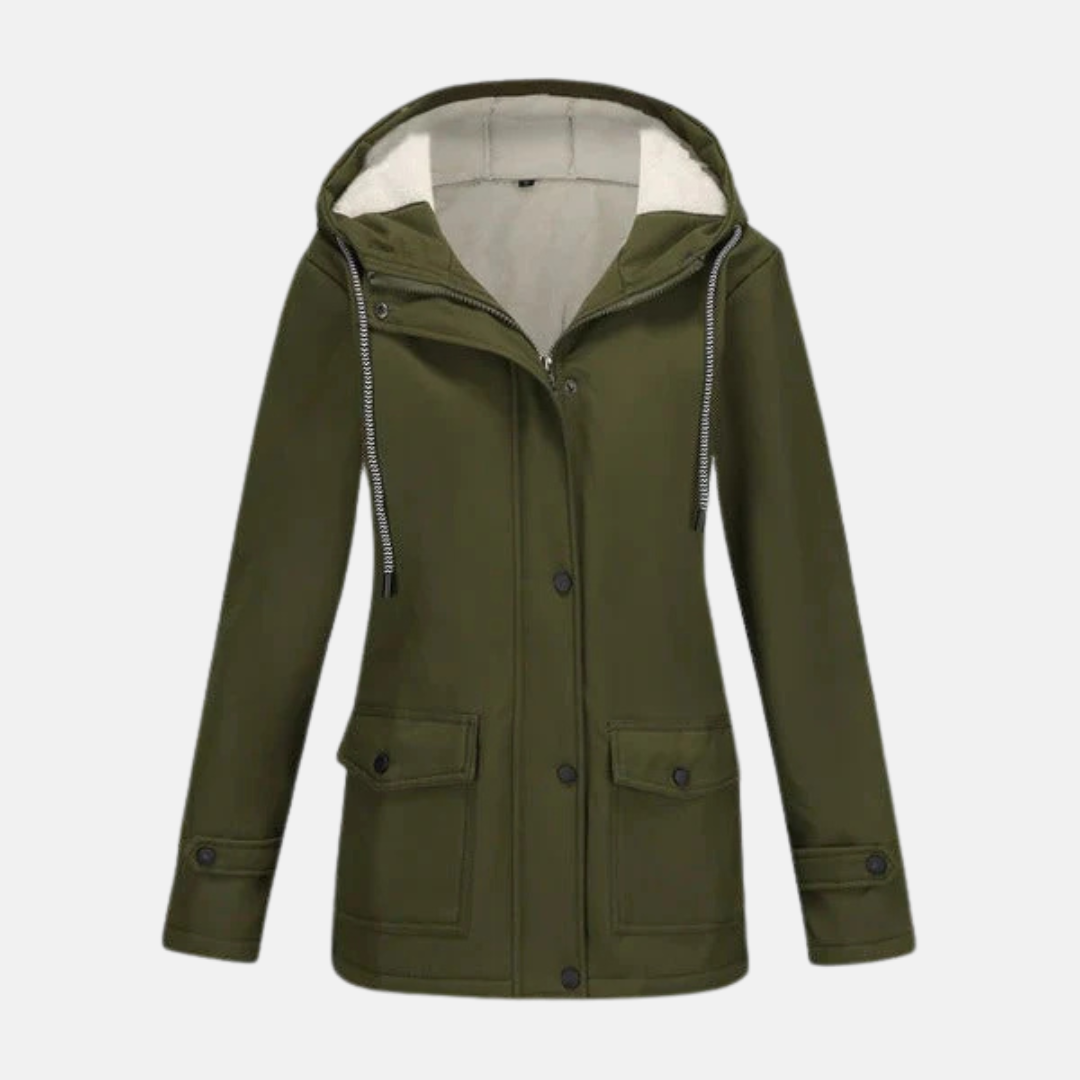Soft Fleece Hooded Water Resistant Jacket