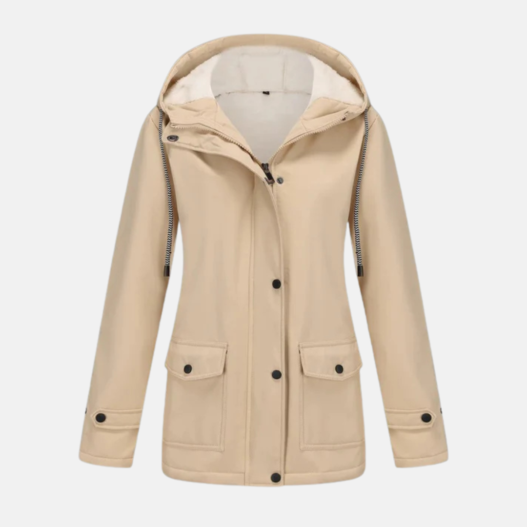 Soft Fleece Hooded Water Resistant Jacket