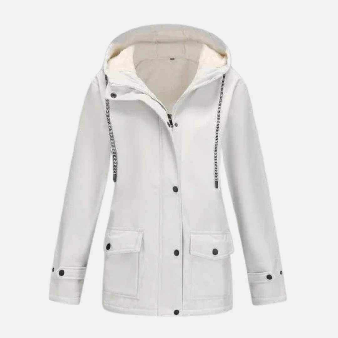Soft Fleece Hooded Water Resistant Jacket - OutfitLondon