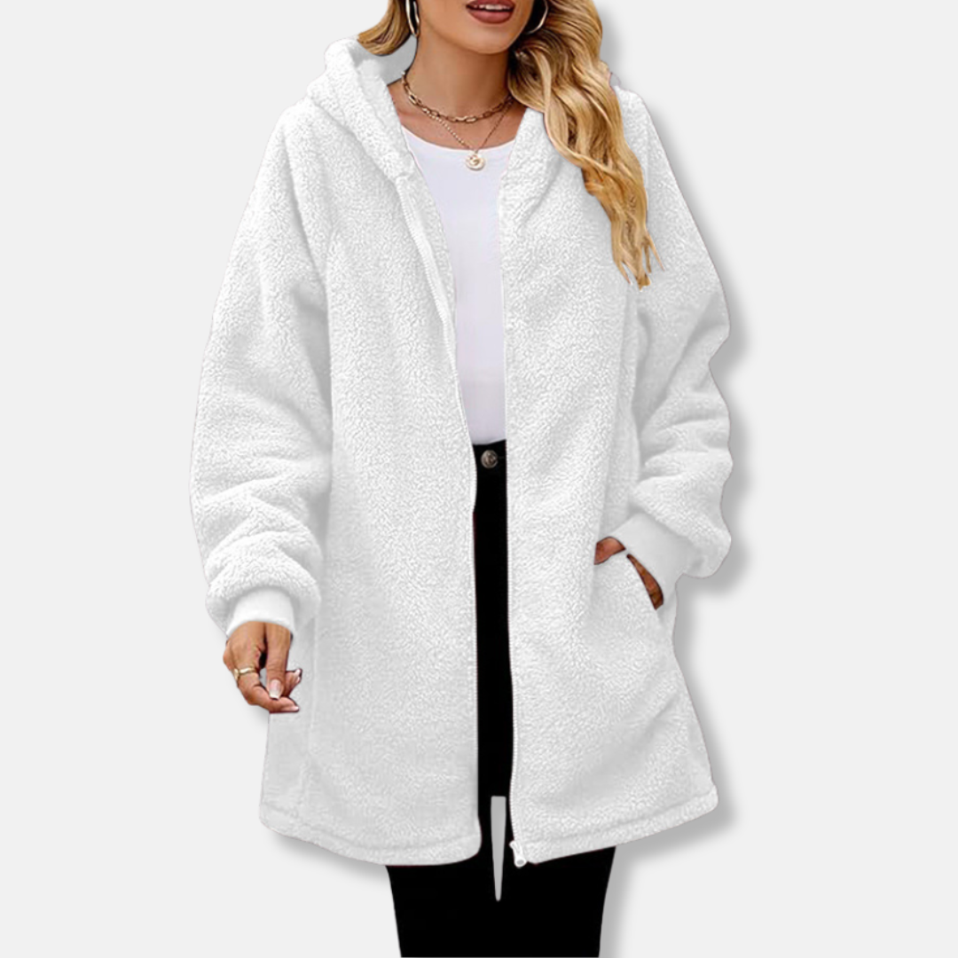Cozy Oversized Women's Hoodie Jacket with Pockets