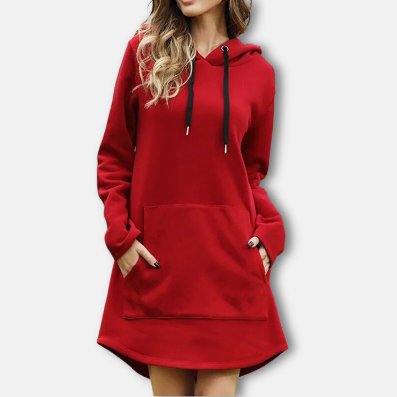 Casual Women's Hooded Cotton Dress