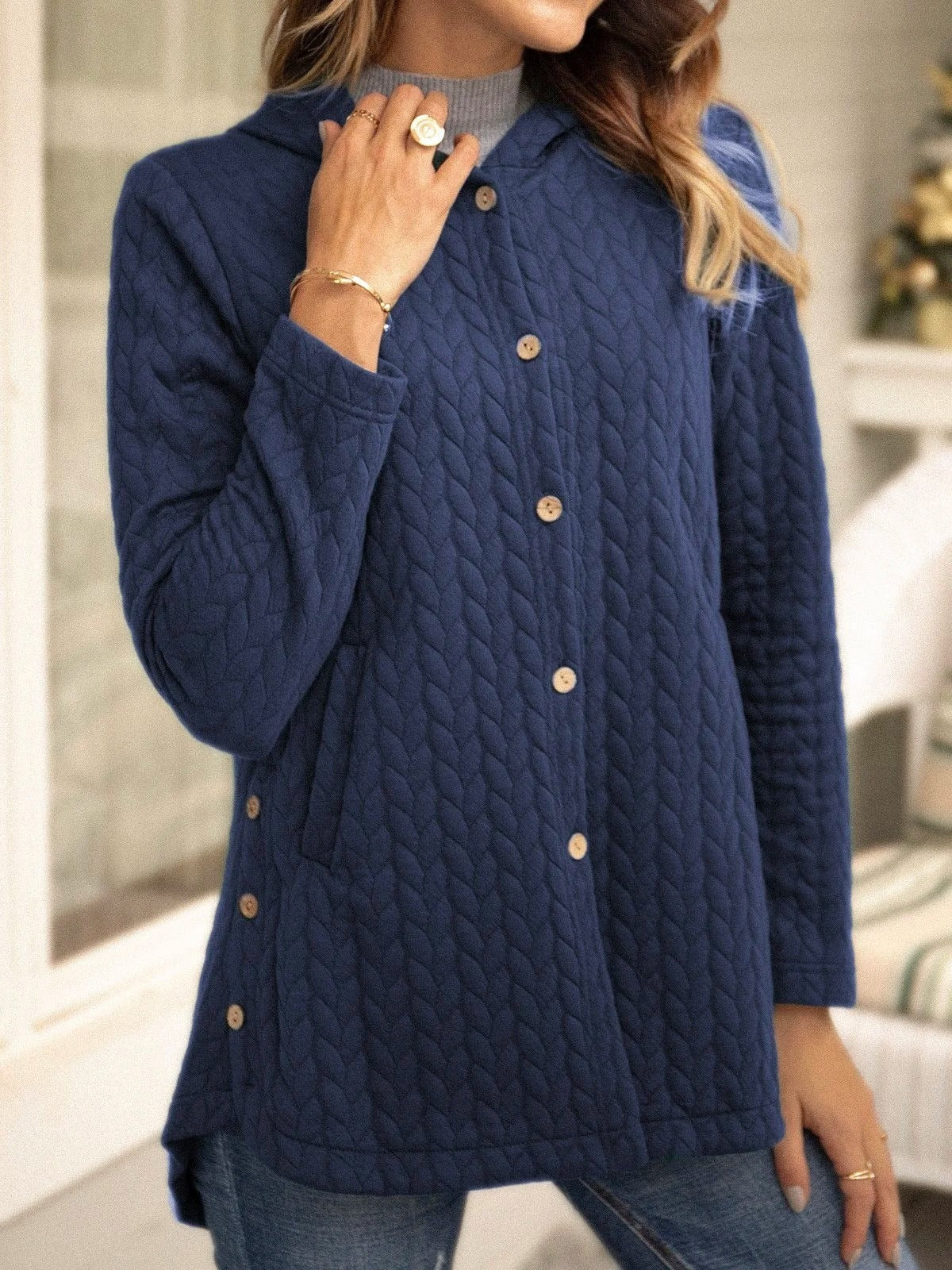 Cozy Women's Quilted Hooded Jacket