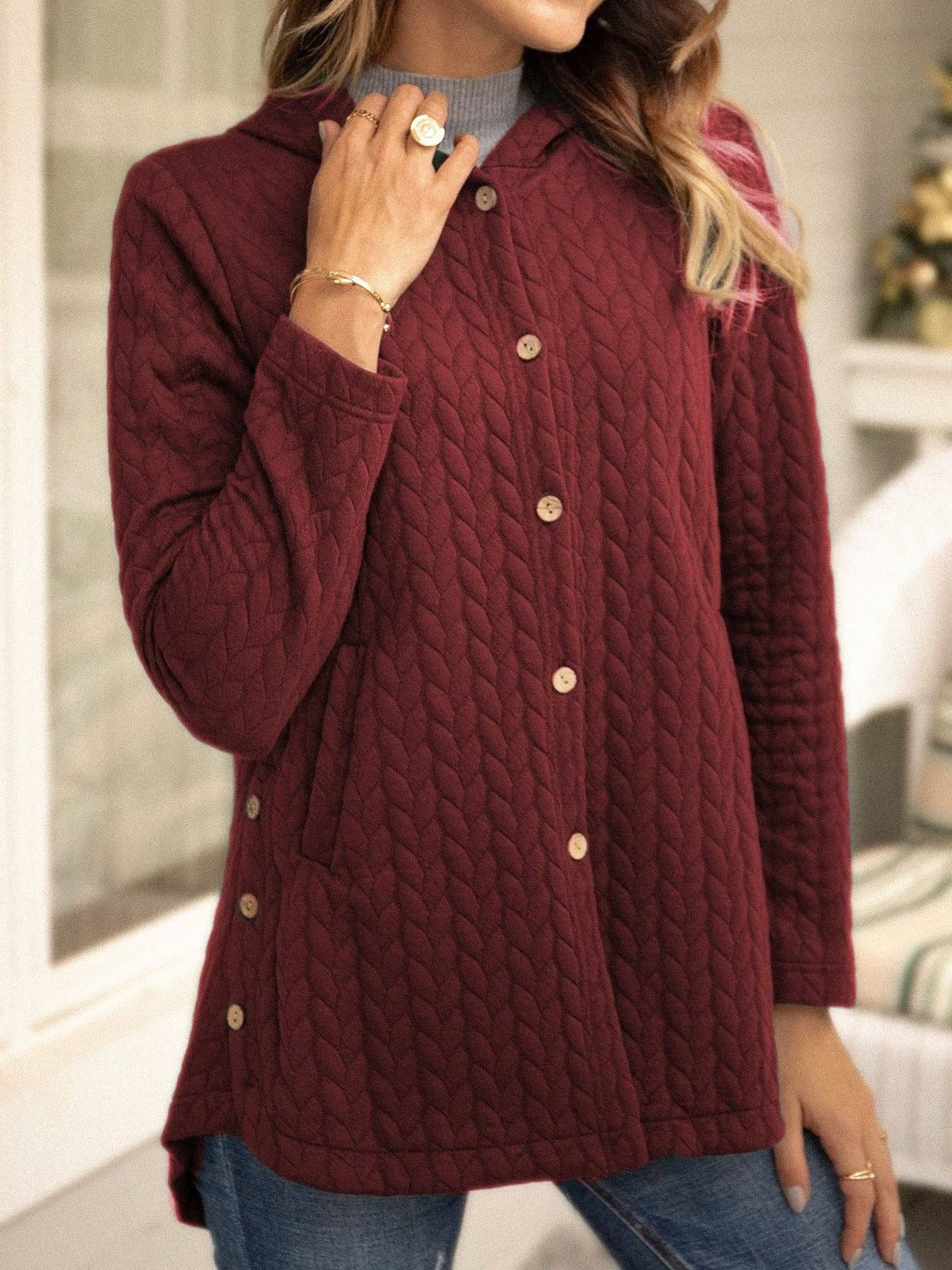 Cozy Women's Quilted Hooded Jacket