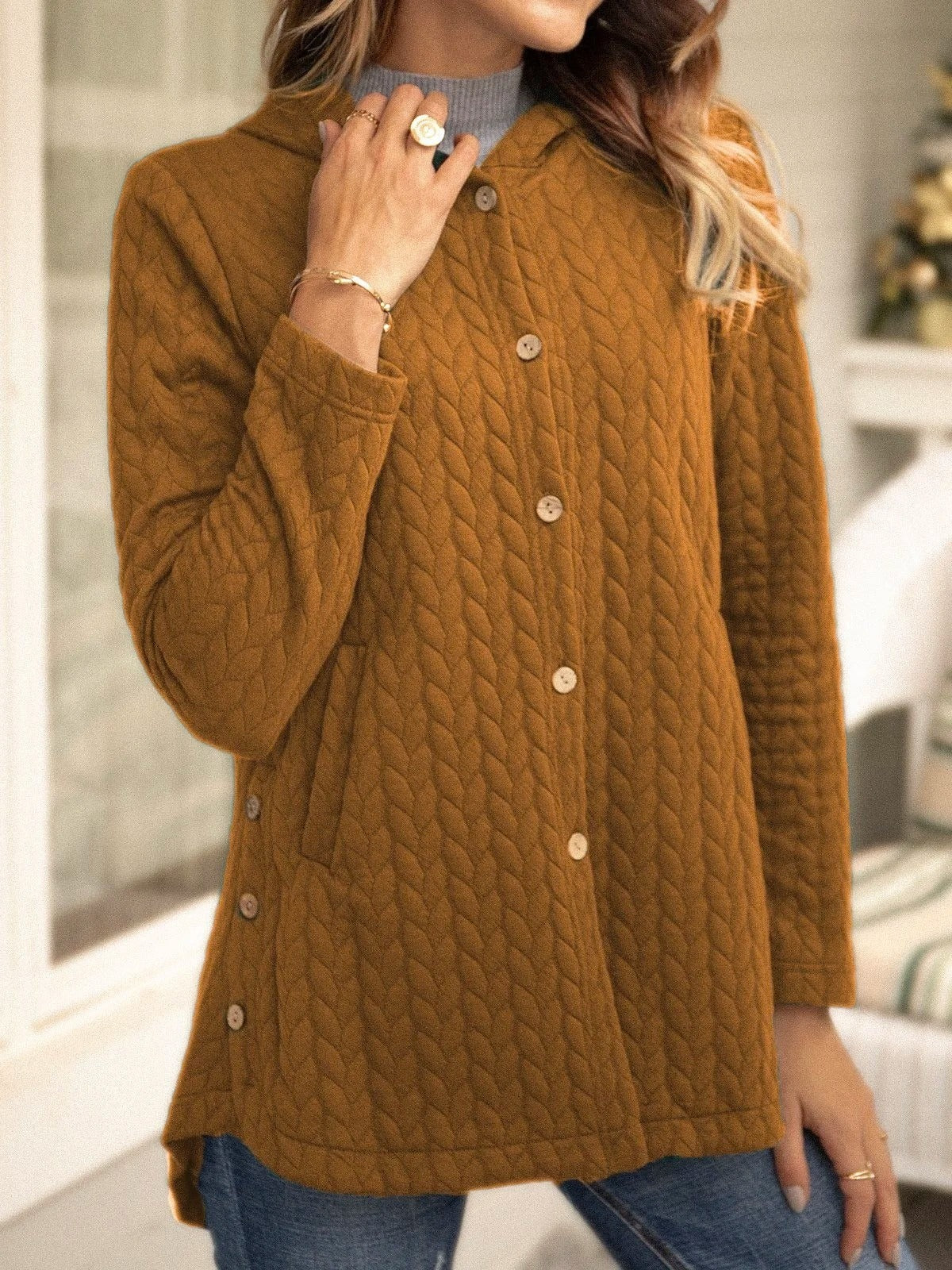 Cozy Women's Quilted Hooded Jacket