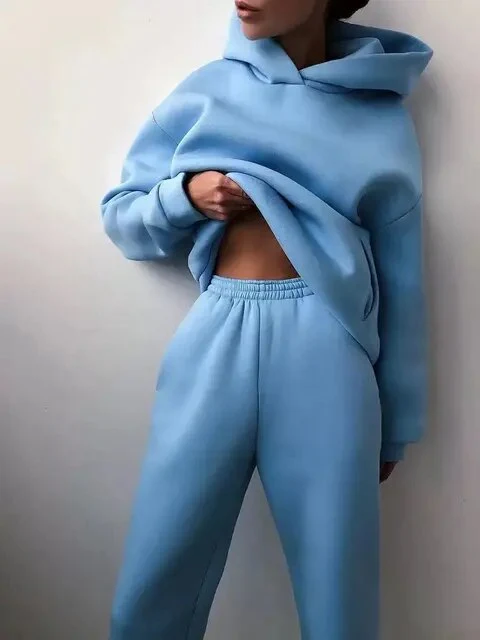 Soft Fleece Hoodie and Sweatpants Set