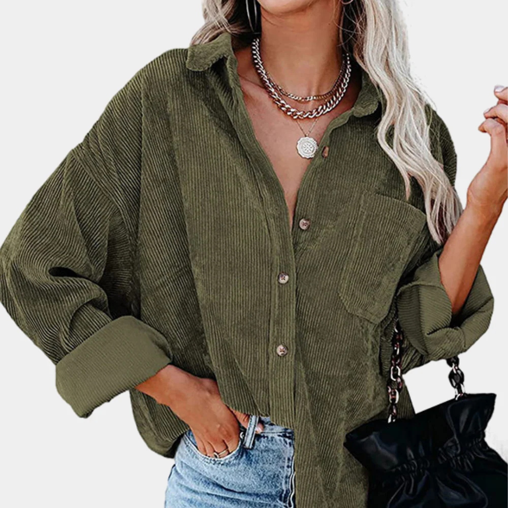 Classic Corduroy Oversized Women's Jacket