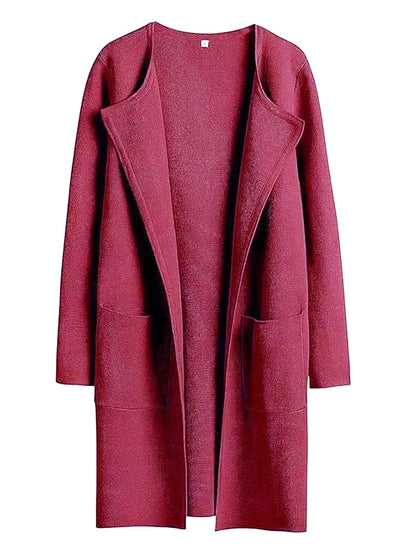 Classic Mid-Length Women's Wool Coat
