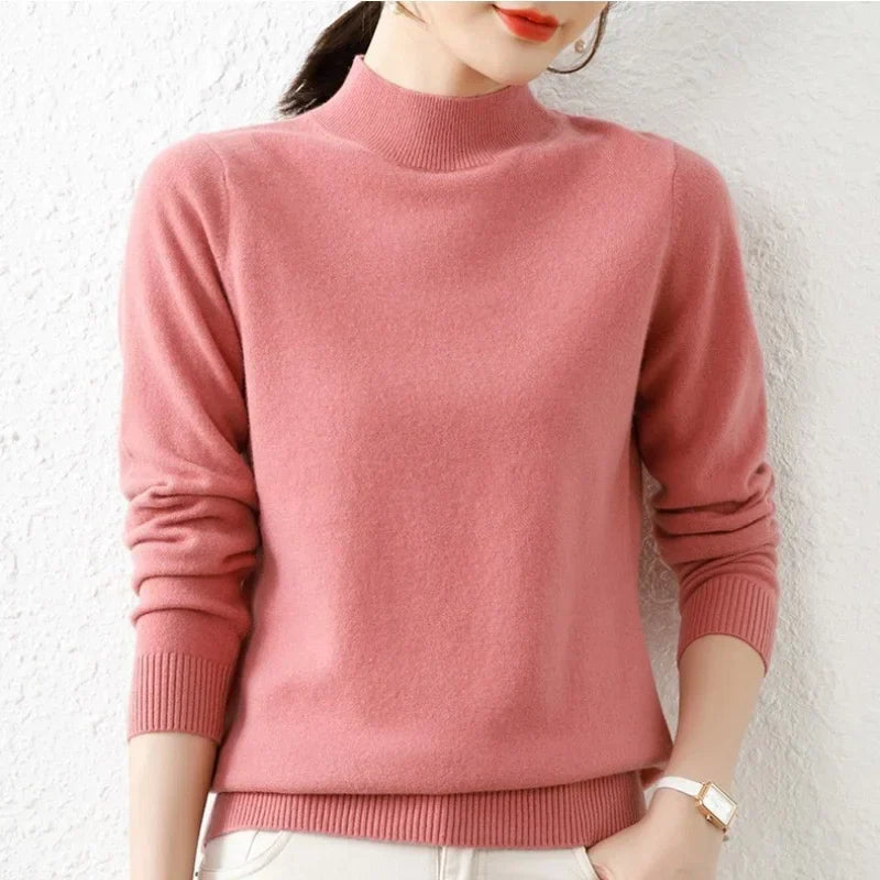 Women's Fine Gauge Crew Neck Sweater