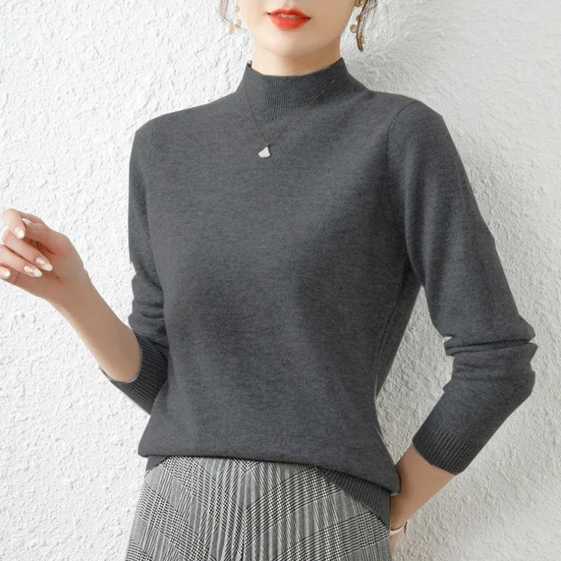 Women's Fine Gauge Crew Neck Sweater