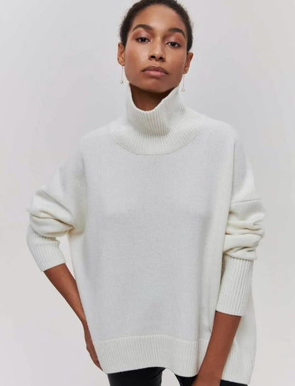 Cozy Oversized Wool Sweater for Women - OutfitLondon