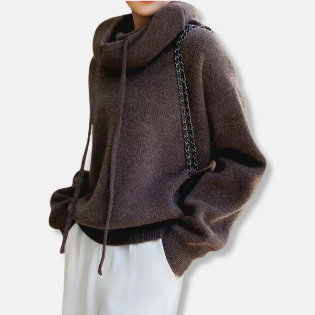Cozy Women's Oversized Crew Neck Sweater