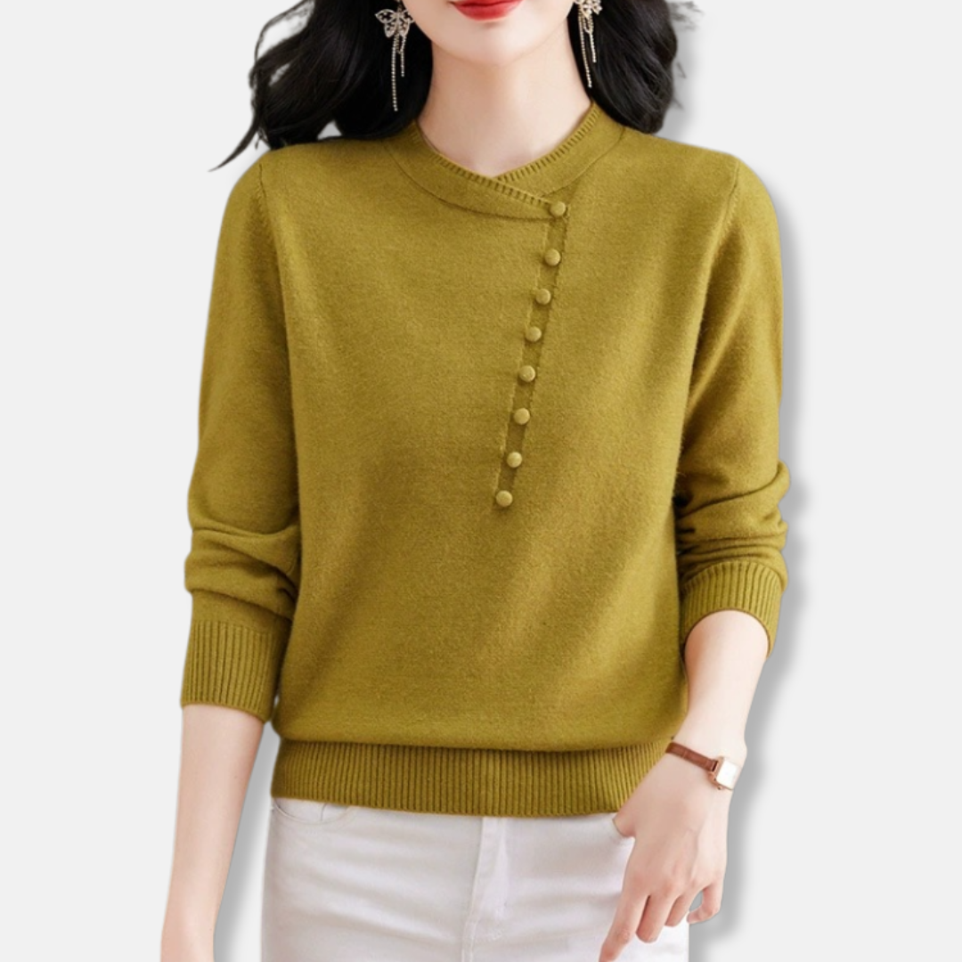 Casual Loose Fit Women's Knit Blouse