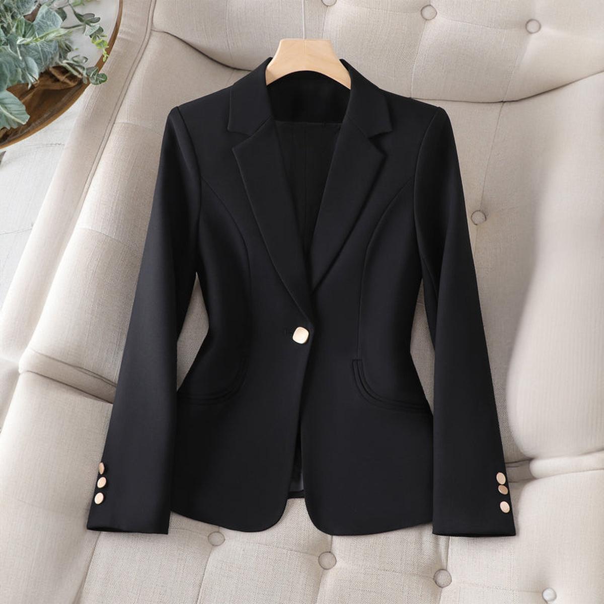 Tailored Women's One Button Blazer