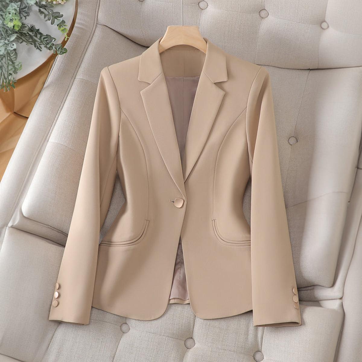 Tailored Women's One Button Blazer - OutfitLondon