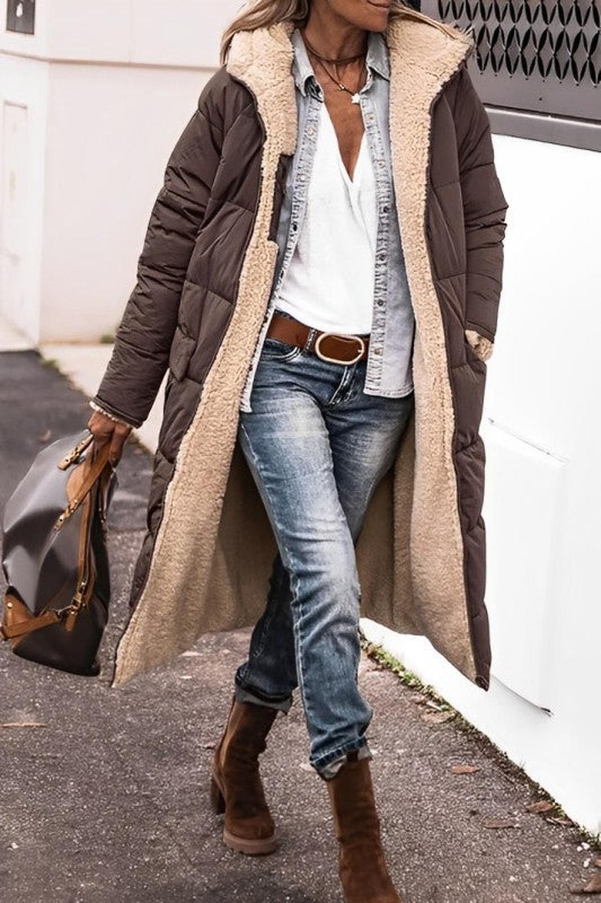 Waterproof Insulated Ladies Parka Jacket With Hood - OutfitLondon