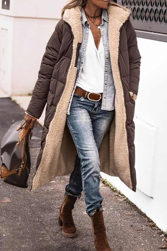 Waterproof Insulated Ladies Parka Jacket With Hood - OutfitLondon