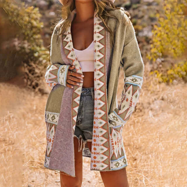 Casual Open Front Knitted Women's Vest