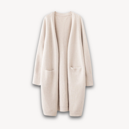 Women's Cozy Large Open Front Cardigan Coat - OutfitLondon