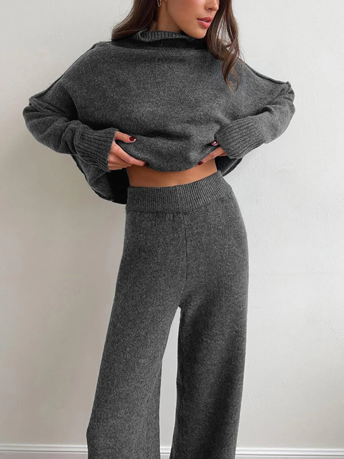 Cozy Women's Knit Sweater Set