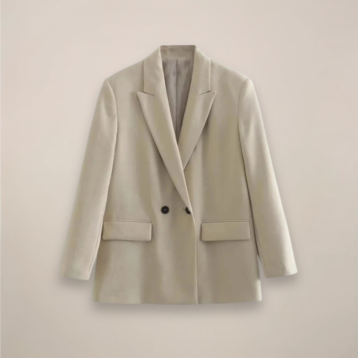 Women's Large Fit Long Tailored Coat Jacket