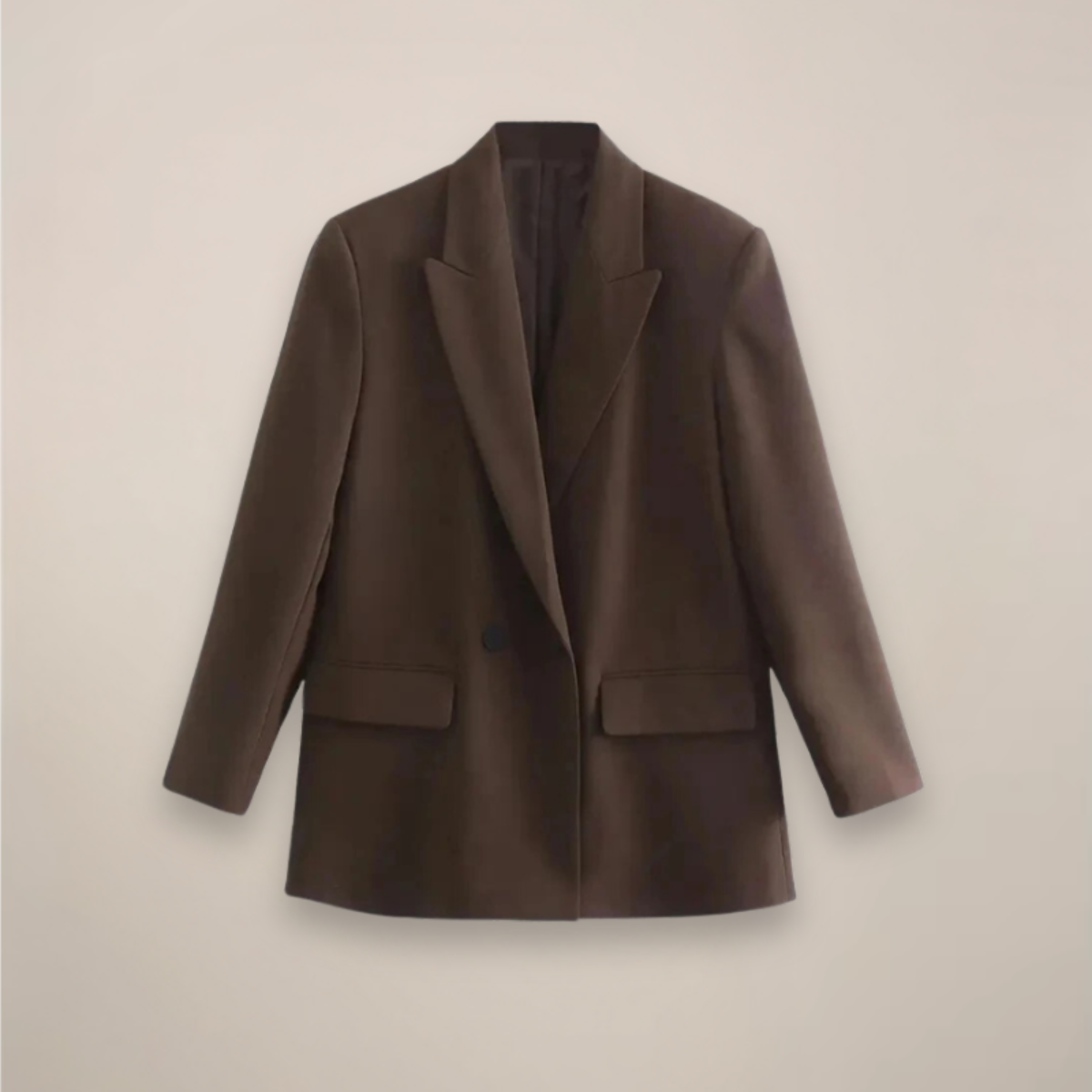 Women's Large Fit Long Tailored Coat Jacket